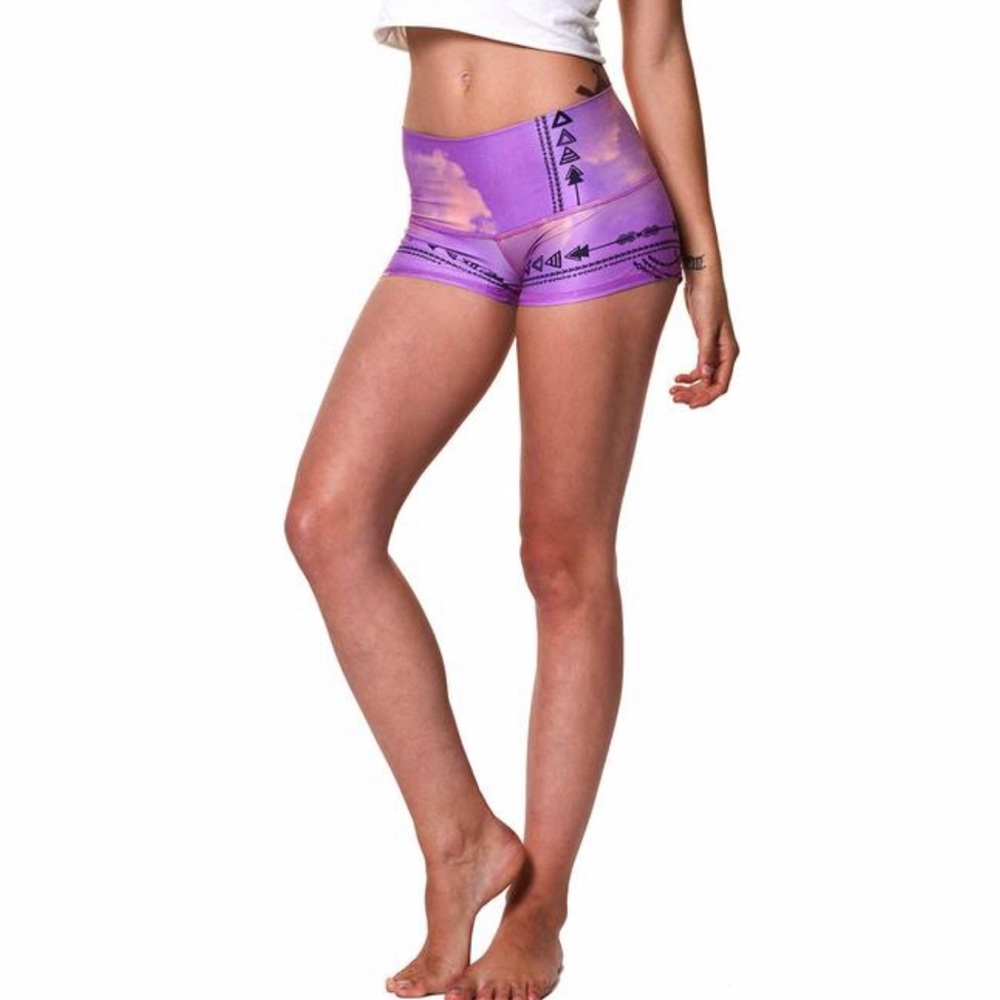 Teeki Purple Hazed Shorts. Size M